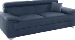 DOMO collection 2,5-Sitzer »Mira inklusive Kopfteilverstellung für mehr Wohlfühlkomfort« elegant und modern, komfortabel, frei im Raum stellbar