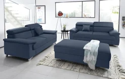 DOMO collection 2,5-Sitzer »Mira inklusive Kopfteilverstellung für mehr Wohlfühlkomfort« elegant und modern, komfortabel, frei im Raum stellbar