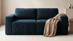 DOMO collection 2-Sitzer »Nerio, 207 cm breit, minimalistisch, modern, formatabile Polsterung« Ausziehbar, Schlaffunktion