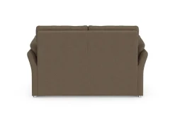 DOMO collection 2-Sitzer »Pina, schmale Armlehnen, mit Federkern, kompakt & elegant« Hoher Sitzkomfort, Feinstruktur, stone, Breite 159 cm