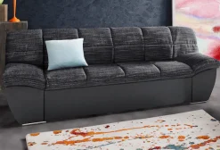 DOMO collection 2-Sitzer »SPLASH Breite 211 cm, moderne Sitz- und Rückensteppung, komfortabel« flache Armlehnen zum Entspannen