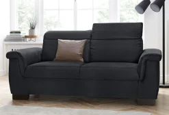 DOMO collection 2-Sitzer »Sully bequem, Breite 193cm, elegant und zeitlos, Fuß 7cm hoch« wahlweise mit Rückenverstellung