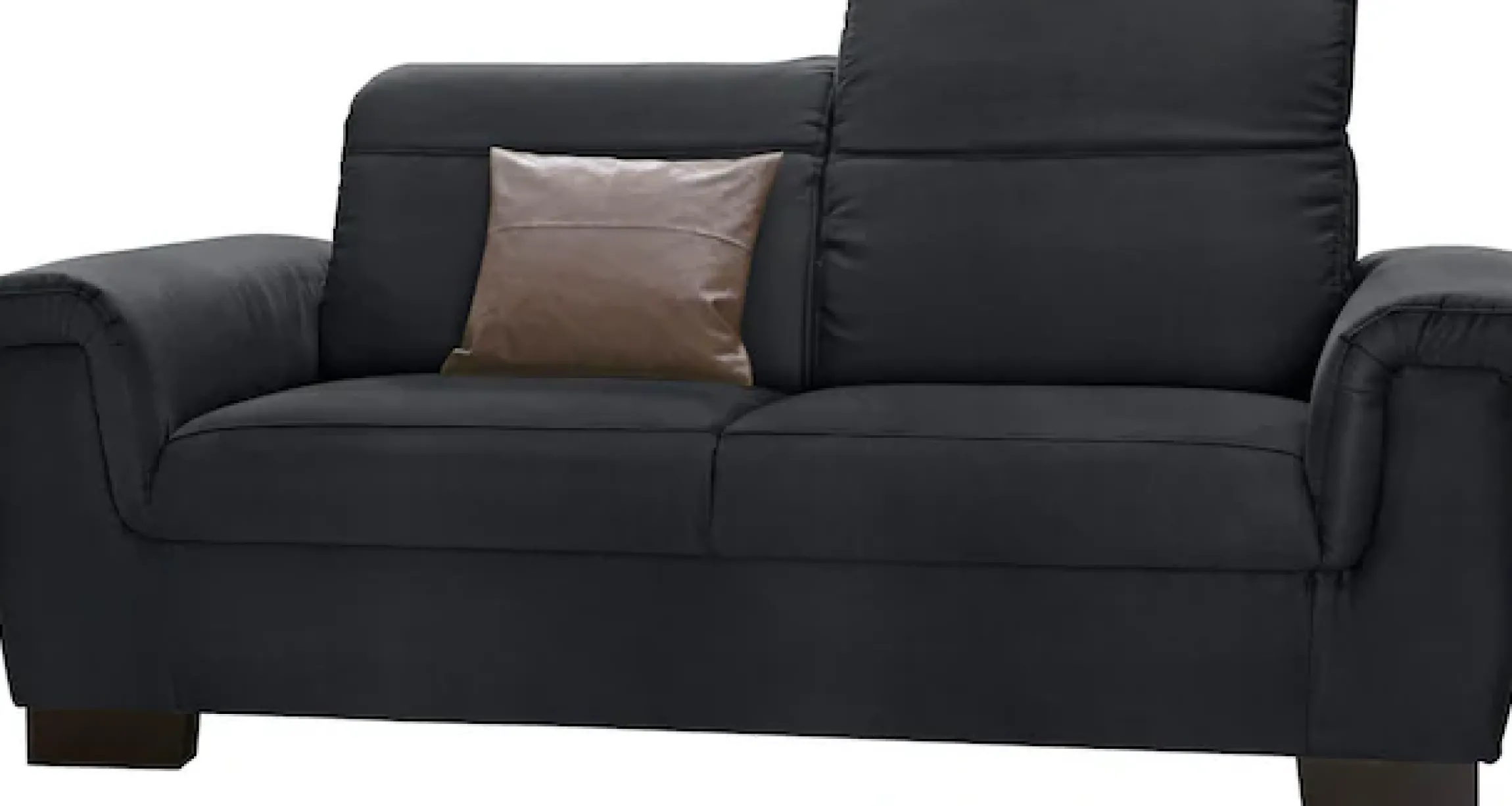 DOMO collection 2-Sitzer »Sully bequem, Breite 193cm, elegant und zeitlos, Fuß 7cm hoch« wahlweise mit Rückenverstellung