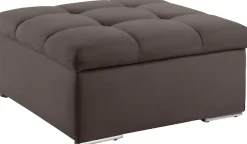 DOMO collection Sitzhocker »Lagoa moderne Steppung im Sitz, elegant und zeitlos, B/T 87/87cm« in großer Farbauswahl