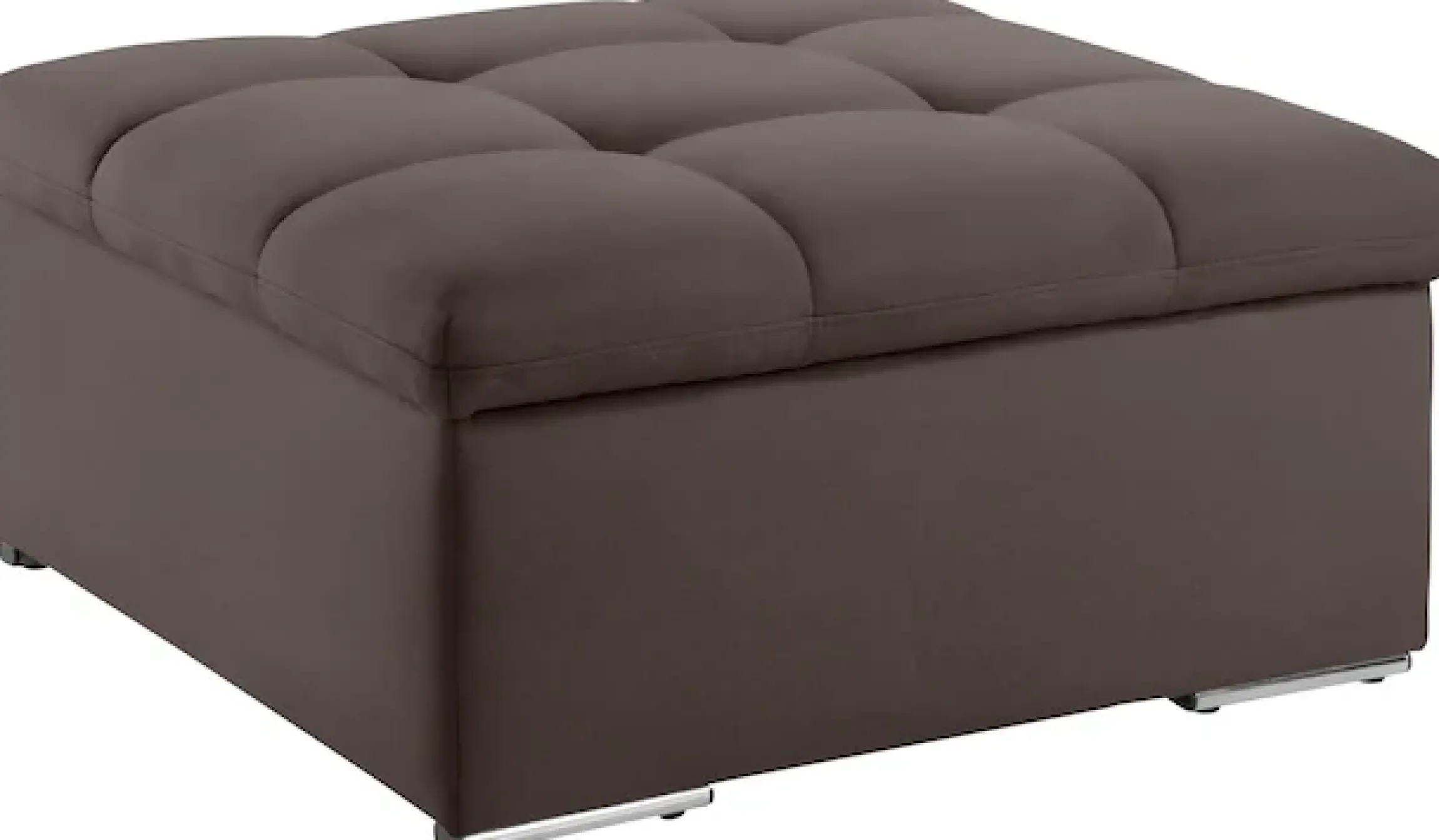 DOMO collection Sitzhocker »Lagoa moderne Steppung im Sitz, elegant und zeitlos, B/T 87/87cm« in großer Farbauswahl