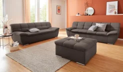 DOMO collection Sitzhocker »Lagoa moderne Steppung im Sitz, elegant und zeitlos, B/T 87/87cm« in großer Farbauswahl