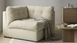 DOMO collection Sofa-Eckelement »Caleo, B/T: 117/117 cm, modular, großzügige Polsterung, Federkern« erweiterbar mit Sofaelement, Einzelsofa