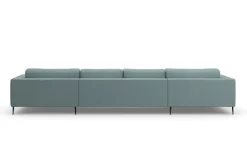 DOMO collection Wohnlandschaft »Modica U-Form aktuelles, kubisches Design mit 2 Recamieren, viel Platz« XXL, auch in Cord, Fußhöhe passend für gängige Saugroboter!