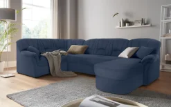 DOMO collection Wohnlandschaft »Bahia mit viel Platz, zeitloses Design, U-Form« wahlweise mit Bettfunktion