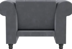 Dorel Home Chesterfield-Sessel »Felix« mit Rückenlehne 3-fach verstellbar, Beine Massivholz, Sitzhöhe 46 cm