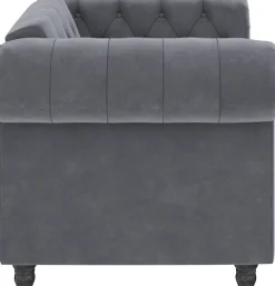 Dorel Home Chesterfield-Sessel »Felix« mit Rückenlehne 3-fach verstellbar, Beine Massivholz, Sitzhöhe 46 cm