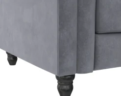 Dorel Home Chesterfield-Sessel »Felix« mit Rückenlehne 3-fach verstellbar, Beine Massivholz, Sitzhöhe 46 cm