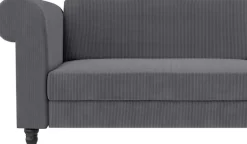 Dorel Home Ecksofa »Felix II, L-Form, Schlafsofa 241cm (Liegefl. 108/195 cm),« verstellb. Rückenlehne, Recamiere wechselbar, Cord