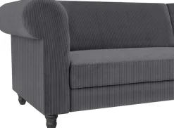 Dorel Home Ecksofa »Felix II, L-Form, Schlafsofa 241cm (Liegefl. 108/195 cm),« verstellb. Rückenlehne, Recamiere wechselbar, Cord