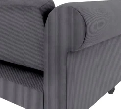Dorel Home Ecksofa »Felix II, L-Form, Schlafsofa 241cm (Liegefl. 108/195 cm),« verstellb. Rückenlehne, Recamiere wechselbar, Cord