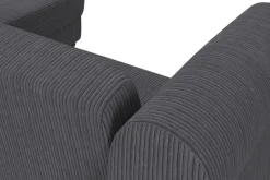 Dorel Home Ecksofa »Felix II, L-Form, Schlafsofa 241cm (Liegefl. 108/195 cm),« verstellb. Rückenlehne, Recamiere wechselbar, Cord