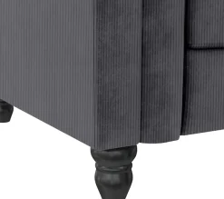 Dorel Home Ecksofa »Felix II, L-Form, Schlafsofa 241cm (Liegefl. 108/195 cm),« verstellb. Rückenlehne, Recamiere wechselbar, Cord