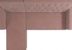 Dorel Home Ecksofa »Liberty, L-Form,« mit Schlafffunktion, Recamiere beidseitig montierbar, Sitzhöhe 43 cm