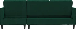Dorel Home Ecksofa »Presley, L-Form,« Ecksofa mit Bett-Funktion und Stauraum, verstellbare Rückenlehne
