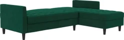 Dorel Home Ecksofa »Presley, L-Form,« Ecksofa mit Bett-Funktion und Stauraum, verstellbare Rückenlehne