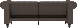 Dorel Home 3-Sitzer »Felix, Schlafsofa 236 cm, (Liegefläche 108x190cm), Rückenlehne« 3-fach verstellbar, Velours, Kunstleder, Luxus-Microfaser Vintage