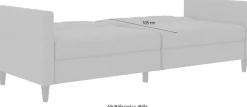 Dorel Home 3-Sitzer »Hartford II« Bettfunktion, Rückenlehne 2-teilig, 3-fach verstellbar, Sitzhöhe 43 cm