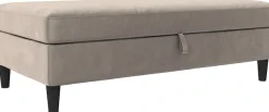 Dorel Home Stauraumhocker »Hartford« Polsterhocker mit Stauraum, frei im Raum stellbar, Sitzhöhe 43 cm