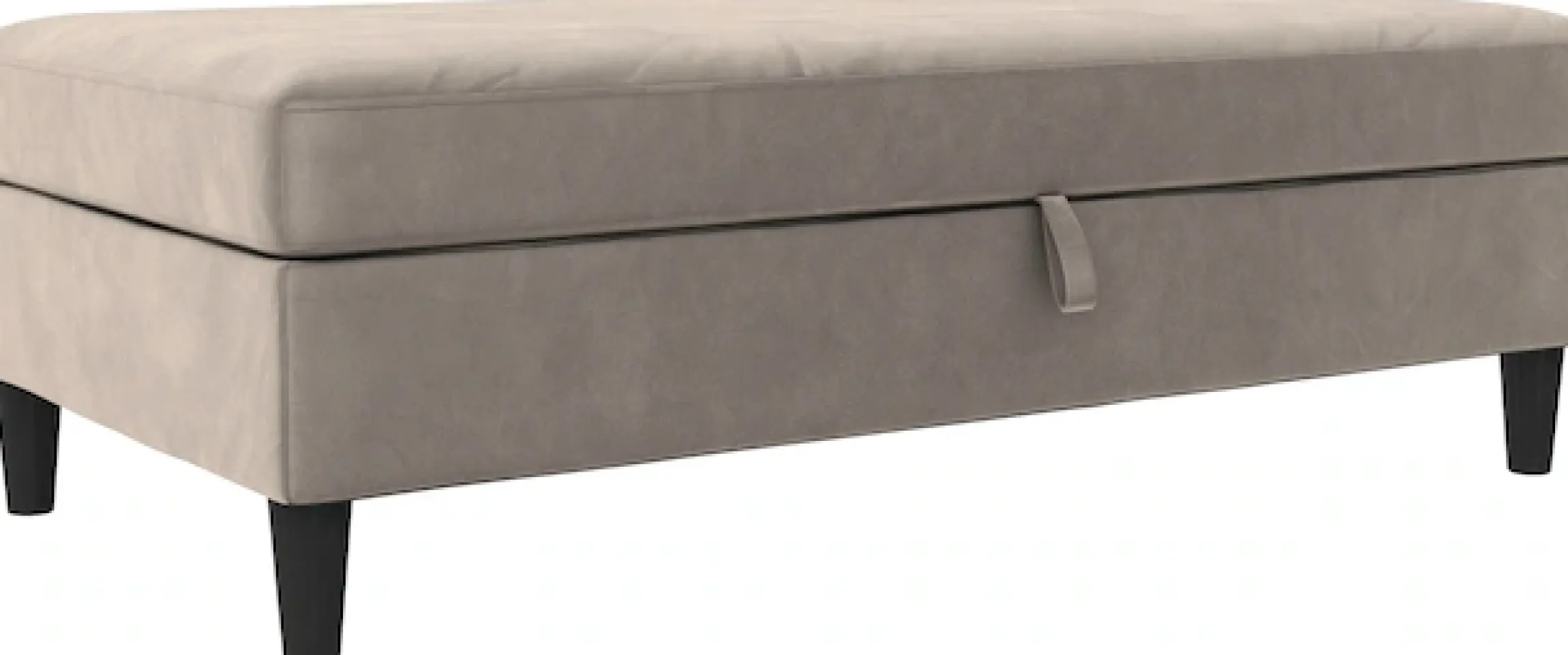Dorel Home Stauraumhocker »Hartford« Polsterhocker mit Stauraum, frei im Raum stellbar, Sitzhöhe 43 cm