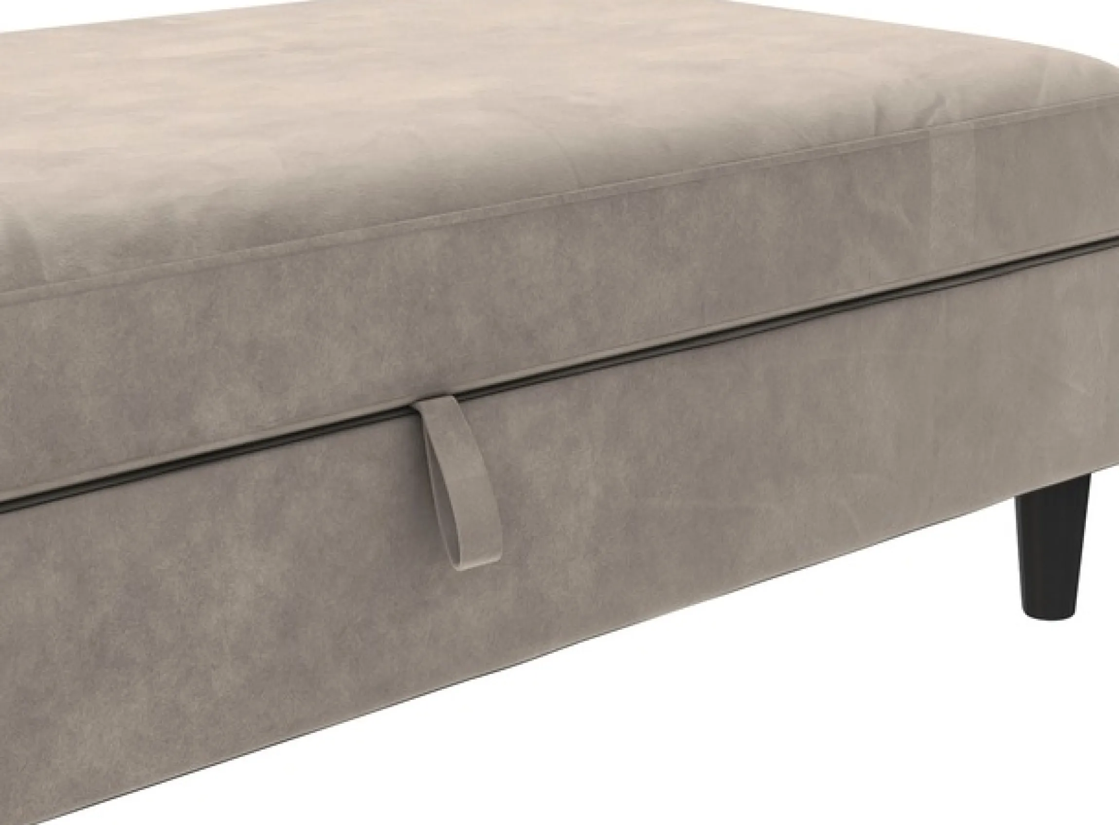 Dorel Home Stauraumhocker »Hartford« Polsterhocker mit Stauraum, frei im Raum stellbar, Sitzhöhe 43 cm