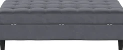 Dorel Home Stauraumhocker »Presley« Polsterhocker mit Stauraum, frei im Raum stellbar, Sitzhöhe 43 cm