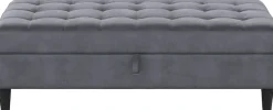 Dorel Home Stauraumhocker »Presley« Polsterhocker mit Stauraum, frei im Raum stellbar, Sitzhöhe 43 cm