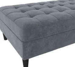 Dorel Home Stauraumhocker »Presley« Polsterhocker mit Stauraum, frei im Raum stellbar, Sitzhöhe 43 cm