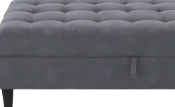 Dorel Home Stauraumhocker »Presley« Polsterhocker mit Stauraum, frei im Raum stellbar, Sitzhöhe 43 cm