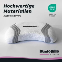 Dunlopillo Nackenstützkissen »Anti-Aging, NEUHEIT, Nackenstützkissen mit zwei Kernkomponenten« Füllung: Viskoschaum 1 Stk. tlg. in Größe 38 x 53 x 9 cm, für variable Höhenanpassung 7 oder 9 cm