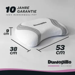 Dunlopillo Nackenstützkissen »Anti-Aging, NEUHEIT, Nackenstützkissen mit zwei Kernkomponenten« Füllung: Viskoschaum 1 Stk. tlg. in Größe 38 x 53 x 9 cm, für variable Höhenanpassung 7 oder 9 cm