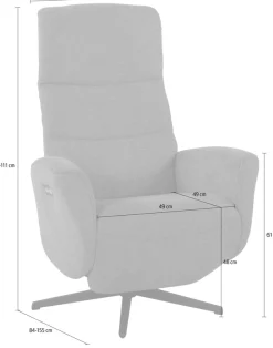 Duo Collection Relaxsessel »Genua« 1 Stk. tlg. mit 2 Motoren elektrisch verstellbar, drehbar