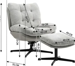 Duo Collection Relaxsessel »Tolox mit Hocker« inklusive Wippfunktion