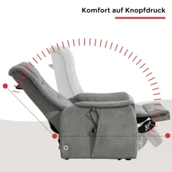 Duo Collection TV-Sessel »Parma Mobilitäts-Sessel mit elektr. Aufstehhilfe, Relaxfunktion & Akku« Sitzhöhe 48 cm, mit Liegefunktion, mobil zu Hause