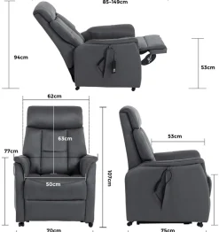 Duo Collection TV-Sessel »Sorrent mit regulierbarer Sitzheizung, elektrischer Aufstehhilfe« Relaxfunktion und Taschenfederkern mit Stahlwellenunterfederung