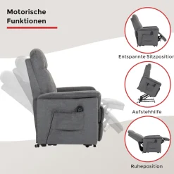 Duo Collection TV-Sessel »TV-Sessel Pylos« 1 Stk. tlg. Relaxfunktion und Taschenfederkern mit Stahlwellenunterfederung
