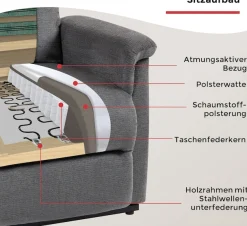 Duo Collection TV-Sessel »TV-Sessel Pylos« 1 Stk. tlg. Relaxfunktion und Taschenfederkern mit Stahlwellenunterfederung
