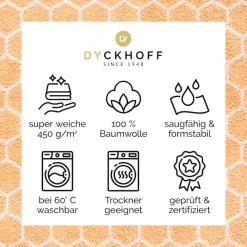 Dyckhoff Duschtuch »Pure Natural Honey« BIO Baumwolle, GOTS