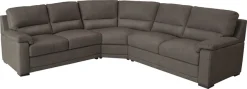 Egoitaliano Ecksofa »Doris, modernes Designerecksofa in hochwertigen Microfaserqualitäten« edle Detailverarbeitung, wahlweise fleckenabweisend oder in Lederoptik