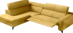 Egoitaliano Ecksofa »Edith, Designsofa mit hohem Sitzkomfort, Breite 269cm, L-Form« inkl. elektrischer Relaxfunktion und manuell verstellbaren Kopfteilen