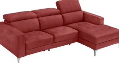 Egoitaliano Ecksofa »Matt, erstklassiger Sitzkomfort, aufwendige Detailverarbeitung, L-Form« mit verstellbaren Kopfteilen zum Relaxen