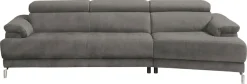 Egoitaliano Ecksofa »Soul, extravagantes Designsofa, Megasofa, super bequem, tolle Details« mit Trapez-Abschlußelement, inkl verstellbarer Kopfteile