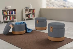 Egoitaliano Hocker »Tonder, Designhocker als Blickfang mit tollen Details, B/T 50/50cm« inkl. praktischem Stauraum als funktionale Stauraummöglichkeit