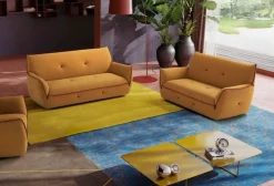Egoitaliano Polstergarnitur »Yuki, extravagantes Design und höchster Sitzkomfort, tolle Details« Set, bestehend aus einem 2,5- und einem 2-Sitzer, mit innovativen