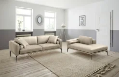 Egoitaliano Polstergarnitur »Masu, Design trifft sensationellen Sitzkomfort« Set besteht aus 2,5-Sitzer, freistehende Ottomane und 3 Rollkissen