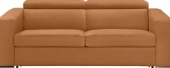 Egoitaliano Schlafsofa »Cabiria, Design und super Sitz- und Liegekomfort« Sofa inkl. Schlaffunktion, Kopfteile verstellbar, mit Metallfüßen